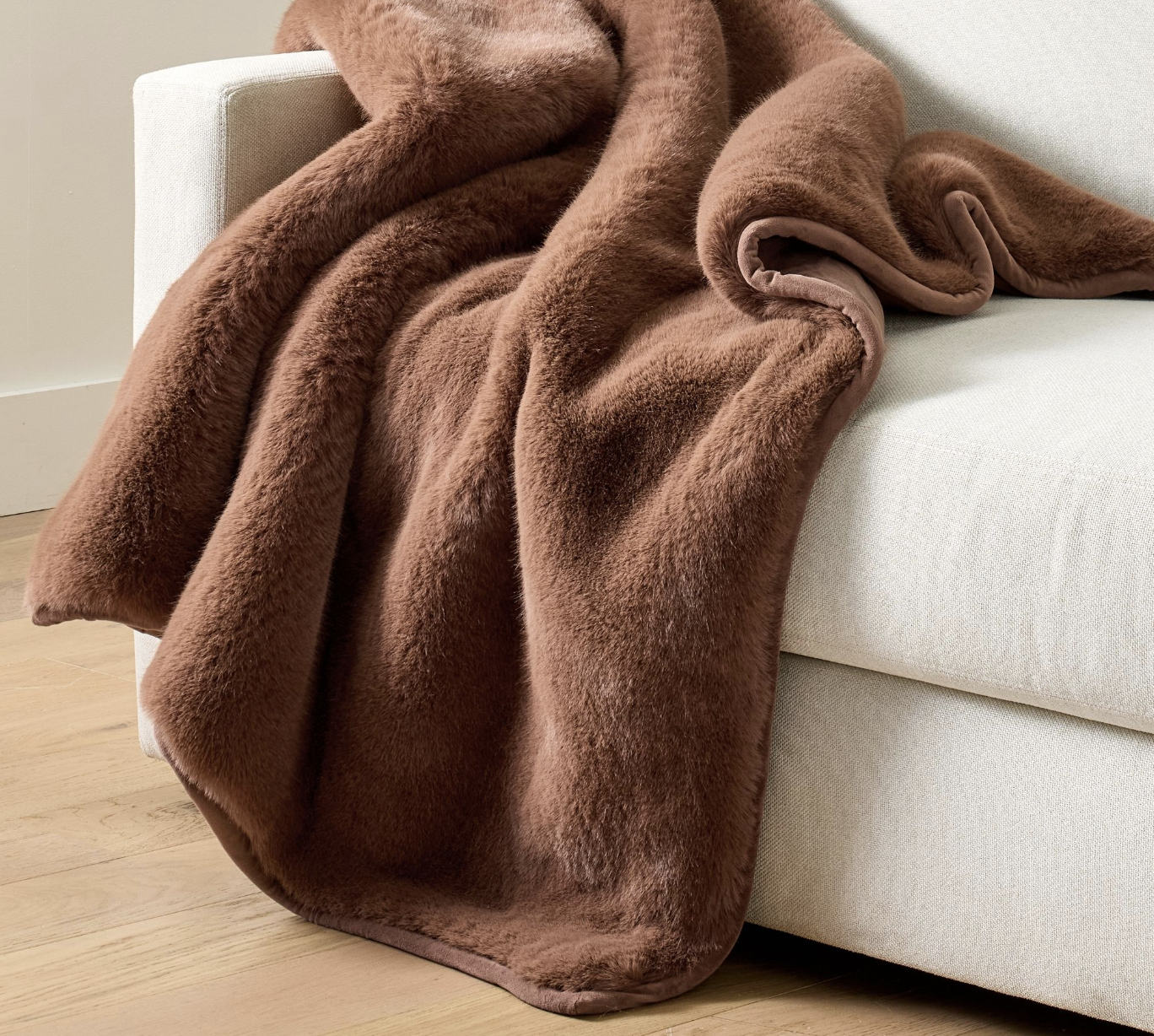 Faux Fur Mink Throw | Fall Decor with Pottery Barn